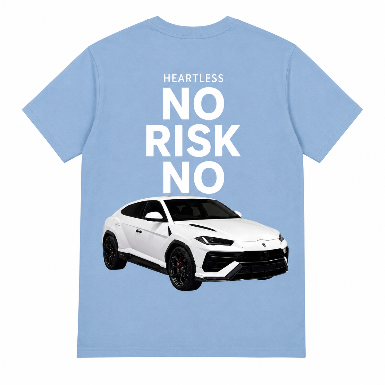 Heartless "No Risk No Car" T-Shirt (Blue Version)