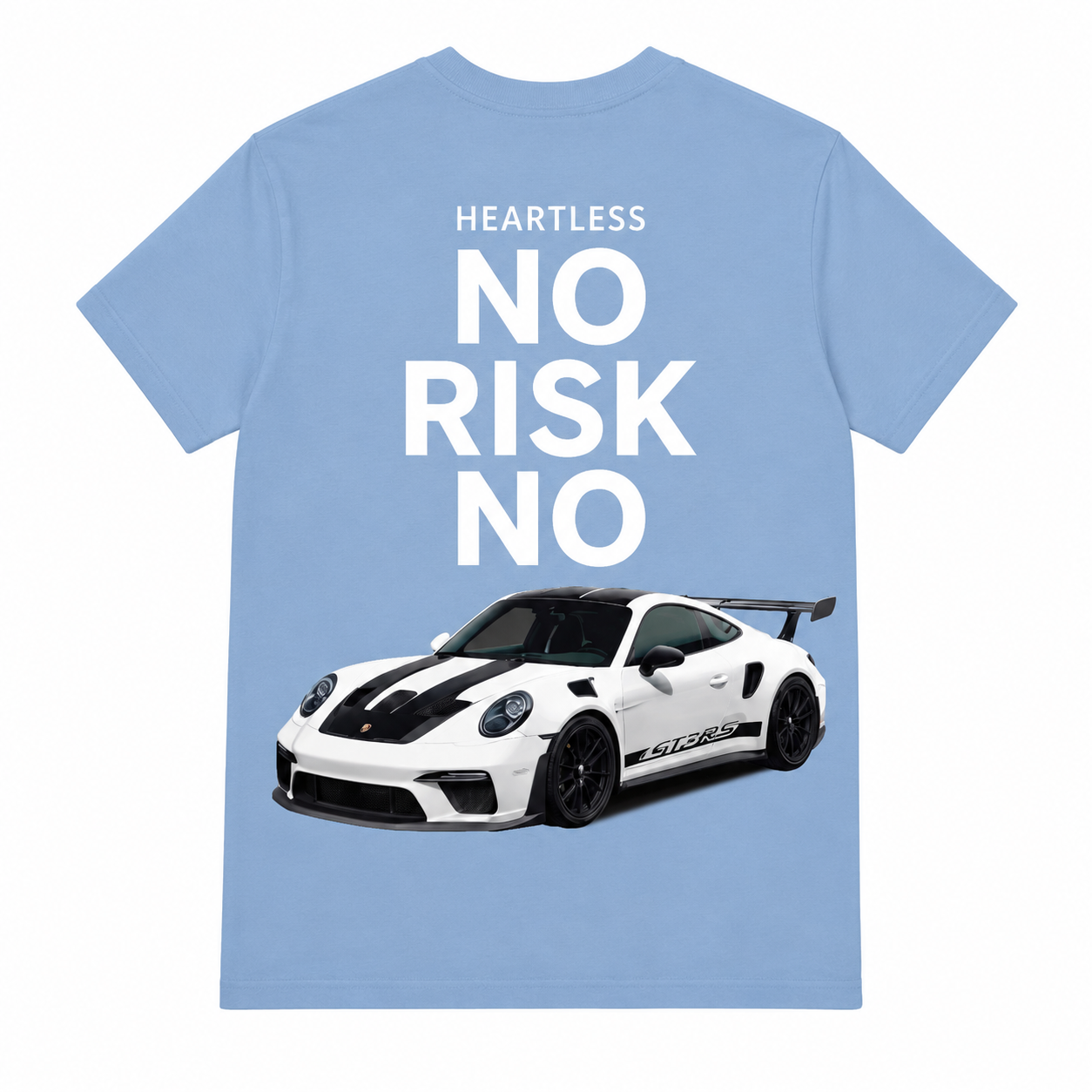 Heartless "No Risk No Car" T-Shirt (Blue Version)