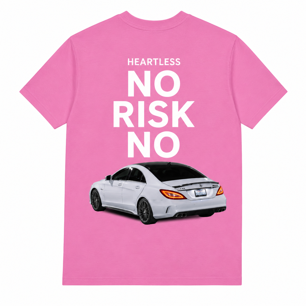 Heartless "No Risk No Car" T-Shirt (Pink Version)