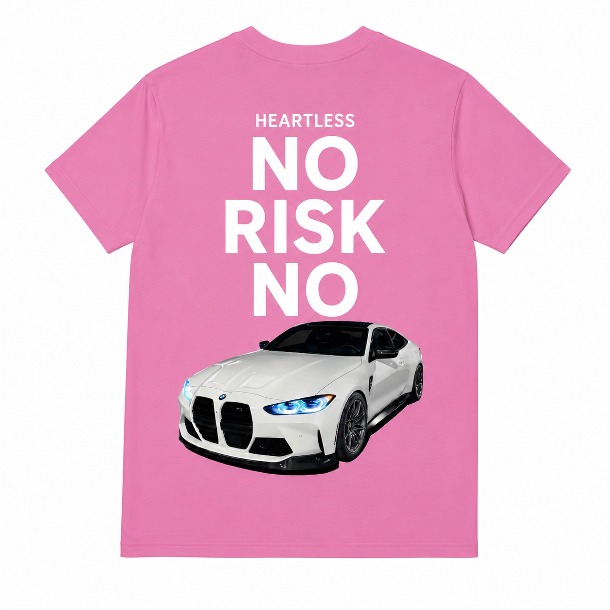 Heartless "No Risk No Car" T-Shirt (Pink Version)