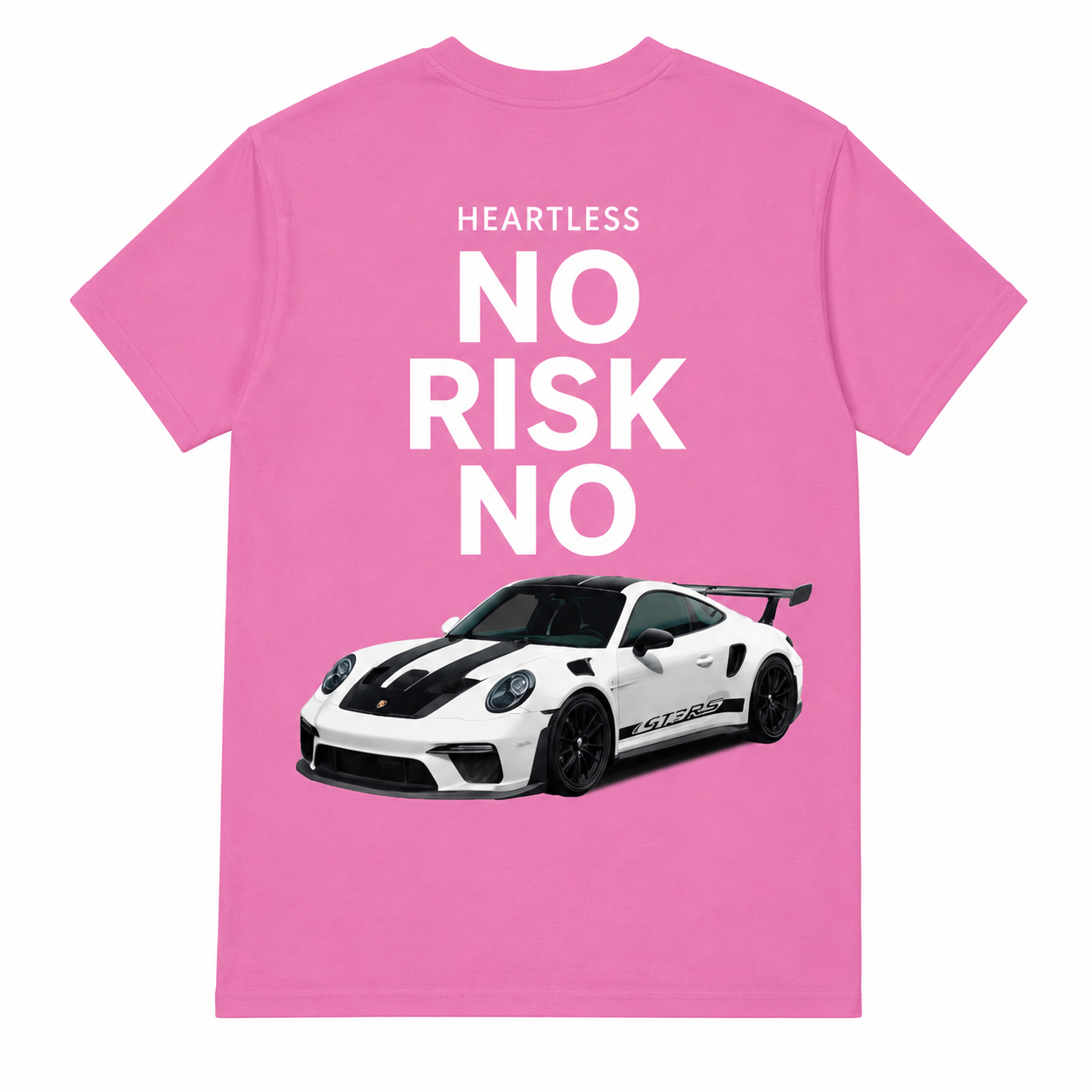 Heartless "No Risk No Car" T-Shirt (Pink Version)