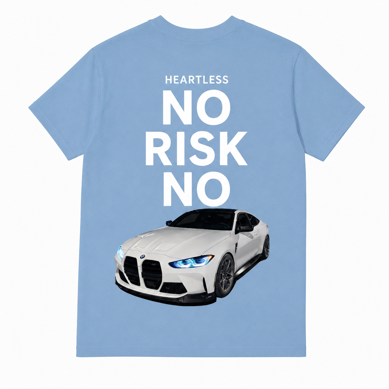 Heartless "No Risk No Car" T-Shirt (Blue Version)