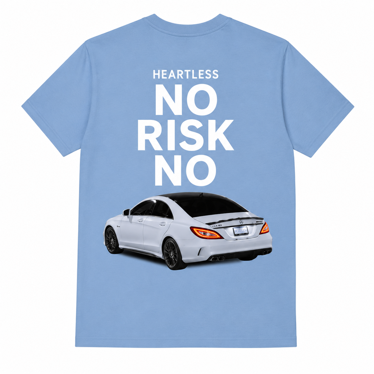Heartless "No Risk No Car" T-Shirt (Blue Version)