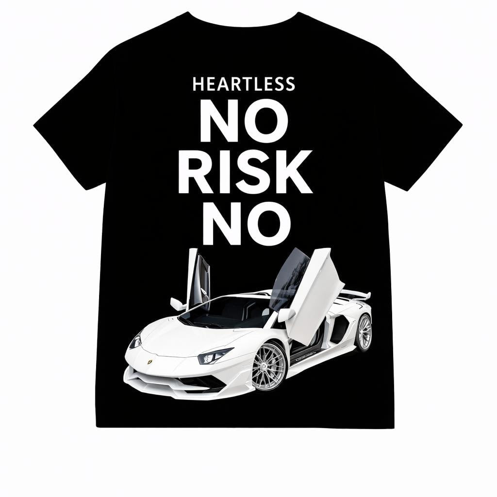 Heartless "No Risk No Car" T-Shirt